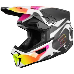 Casco da motocross Shot Lite Devil nero opaco