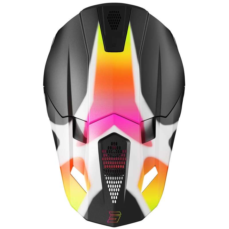 Casco da motocross Shot Lite Devil nero opaco