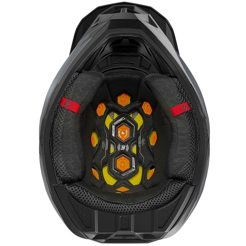 Casco da motocross Shot Lite S10 nero opaco-grigio