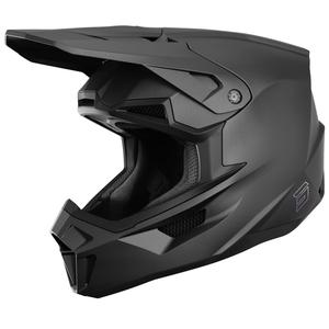 Casco da motocross Shot Lite Solid nero opaco