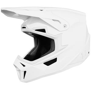 Casco da motocross Shot Lite Solid bianco lucido