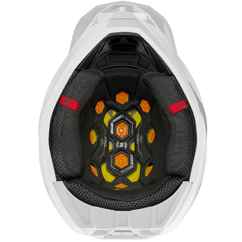 Casco da motocross Shot Lite Solid bianco lucido