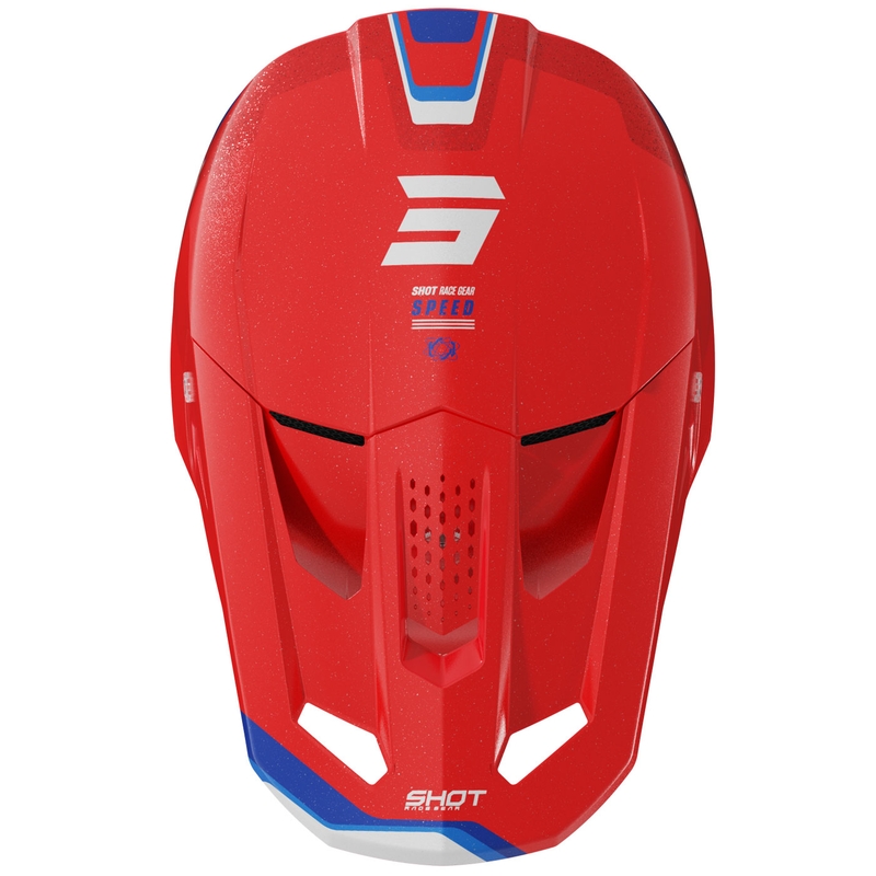 Casco da motocross Shot Speed Atomic Pearl Red