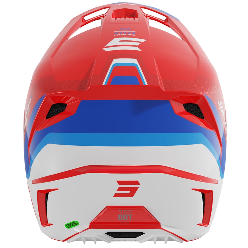Casco da motocross Shot Speed Atomic Pearl Red