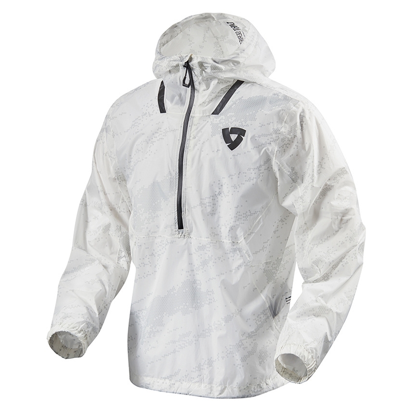 Revit Rain Smock Barrier Giacca da pioggia per moto Bianco