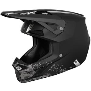 Casco da motocross Shot Speed Battle nero opaco