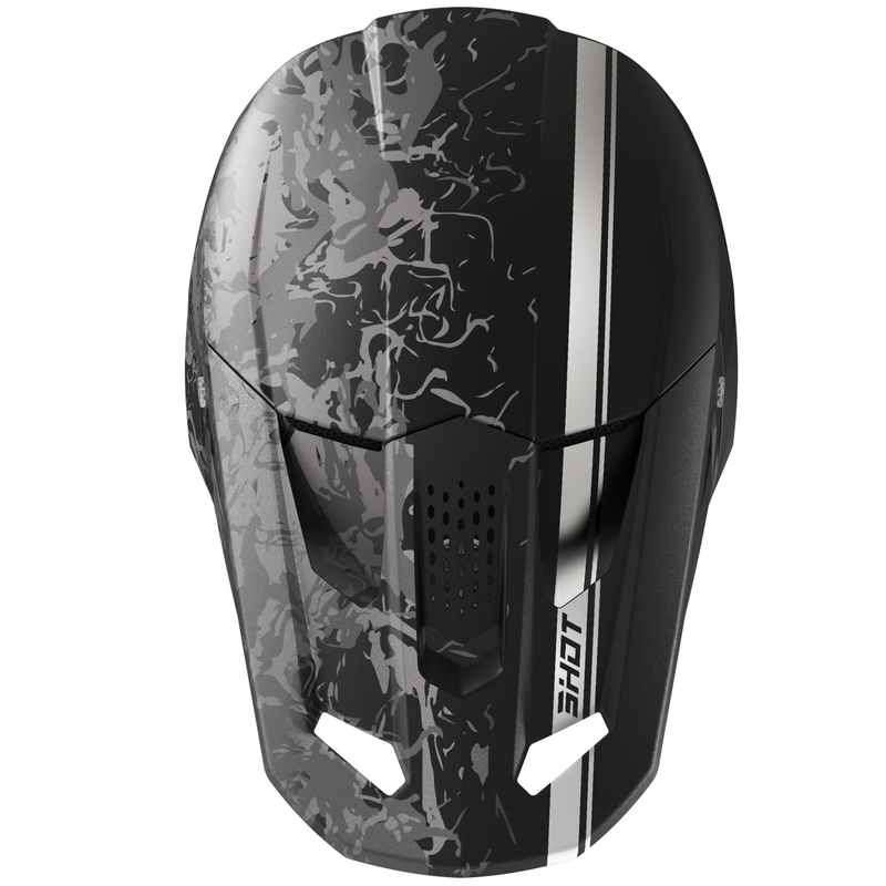 Casco da motocross Shot Speed Battle nero opaco