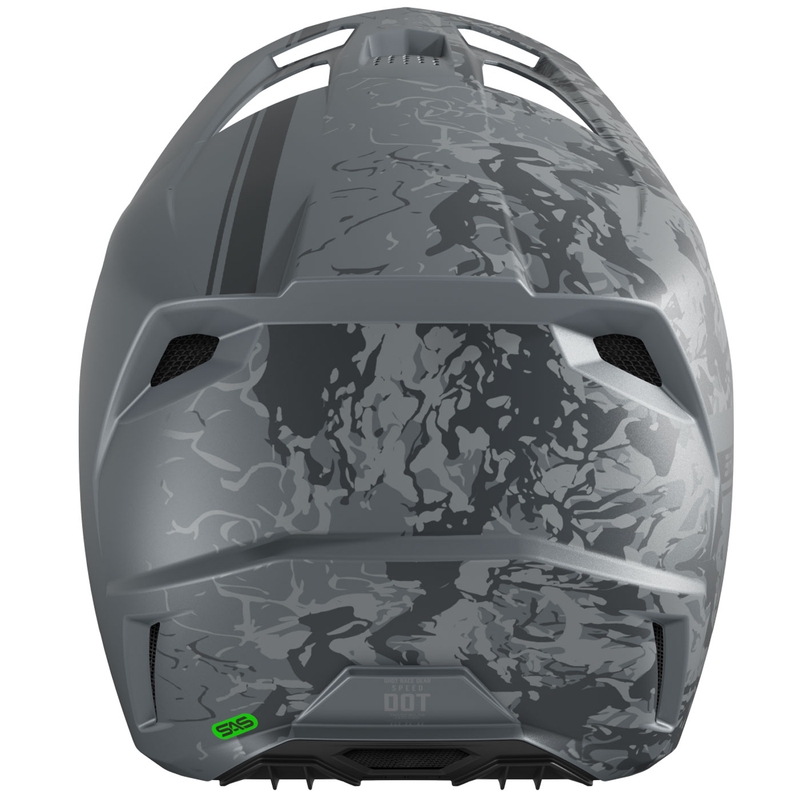 Casco da motocross Shot Speed Battle grigio opaco