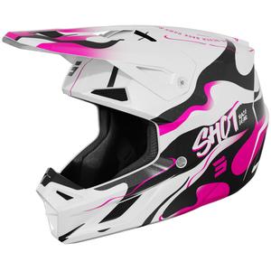 Casco da motocross Shot Speed Beast rosa perla