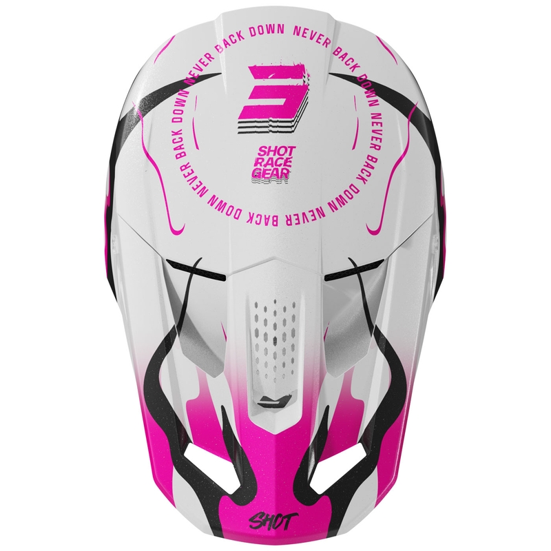Casco da motocross Shot Speed Beast rosa perla