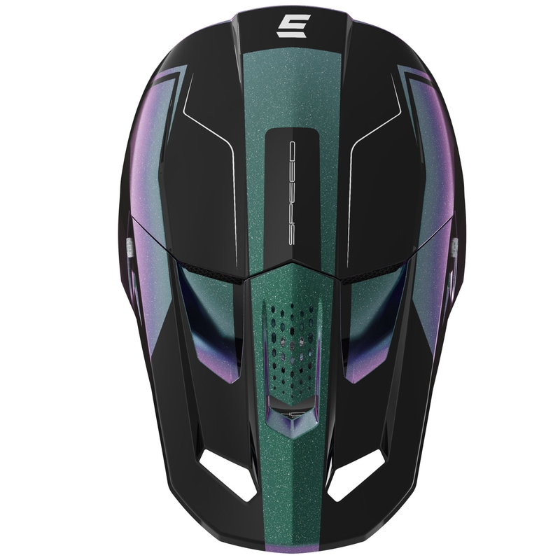 Casco da motocross Shot Speed Fury shiny cameleon