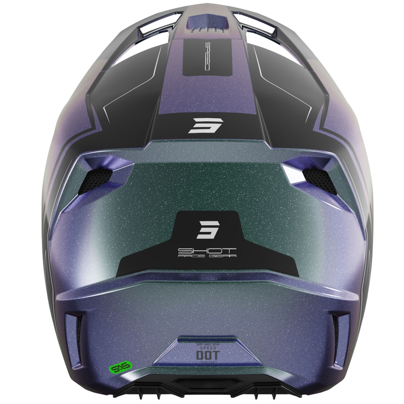 Casco da motocross Shot Speed Fury shiny cameleon