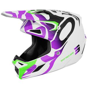 Casco da motocross Shot Speed Ghost viola lucido