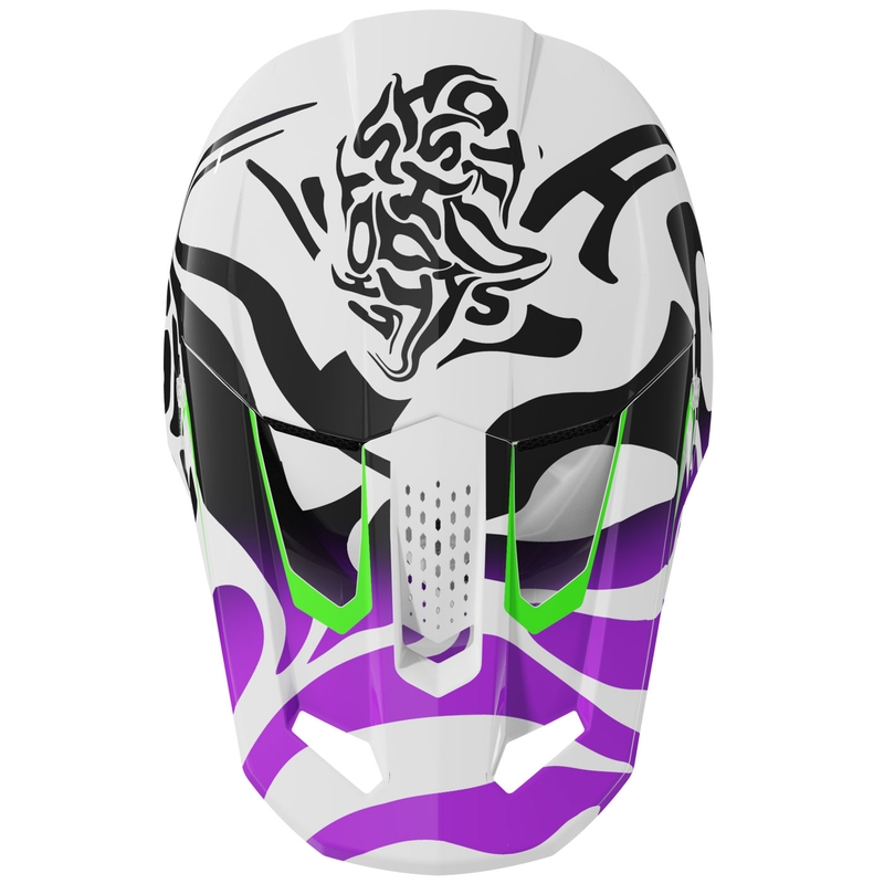 Casco da motocross Shot Speed Ghost viola lucido