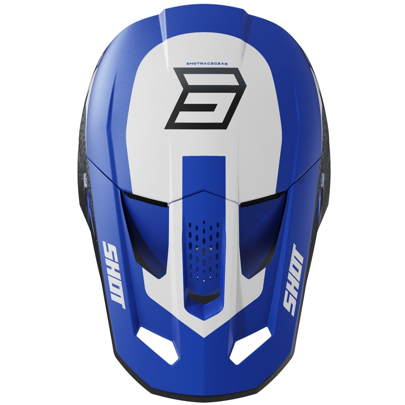 Casco da motocross Shot Speed Hybrid blu opaco