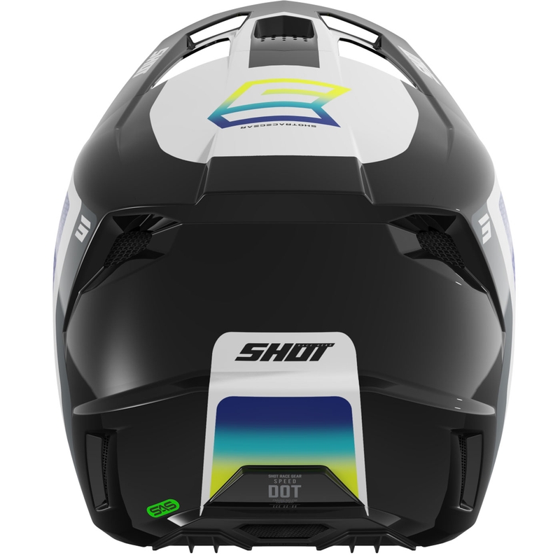 Casco da motocross Shot Speed Hybrid giallo fluo lucido