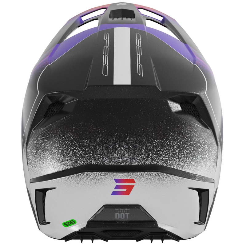 Casco da motocross Shot Speed Olymp viola perla