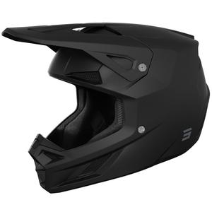 Casco da motocross Shot Speed Solid nero opaco