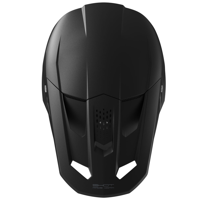 Casco da motocross Shot Speed Solid nero opaco