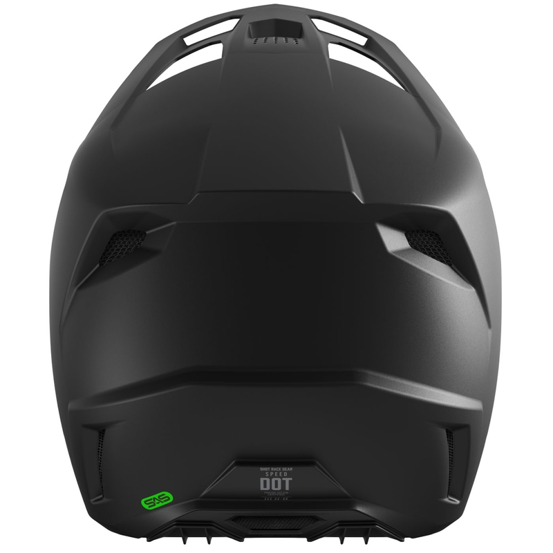 Casco da motocross Shot Speed Solid nero opaco