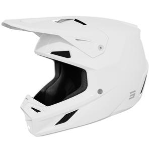 Casco da motocross Shot Speed Solid bianco lucido