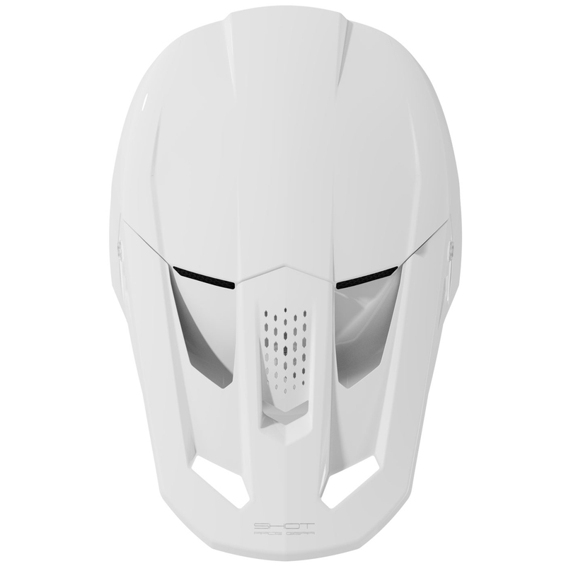 Casco da motocross Shot Speed Solid bianco lucido