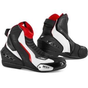Stivali da moto Shima SX-6 neri-bianchi-rossi