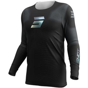 Maglia motocross Shot Aerolite Space nera