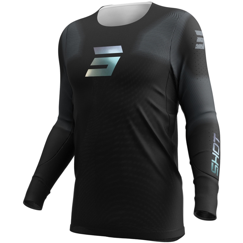 Maglia motocross Shot Aerolite Space nera