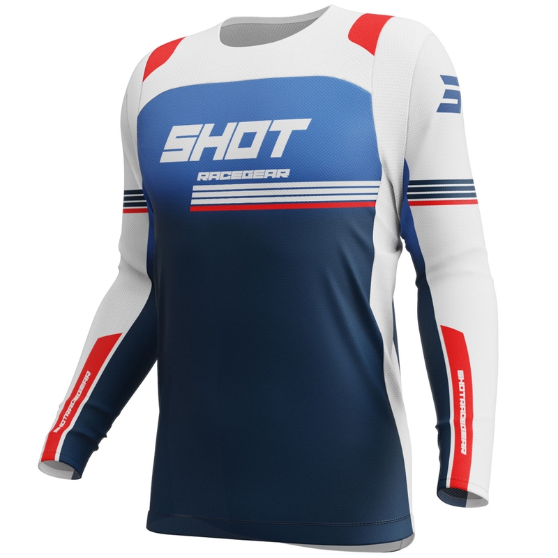 Maglia da motocross Shot Contact Linear Patriot