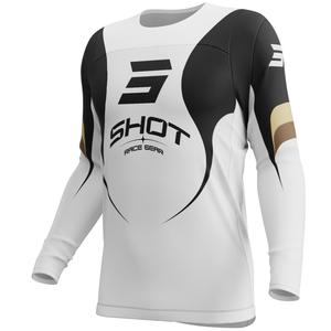 Maglia da motocross Shot Contact Manta bianca