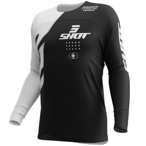 Maglia da motocross Shot Contact Myst nera