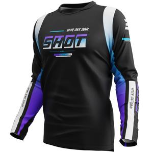 Maglia da motocross Shot Devo Block viola