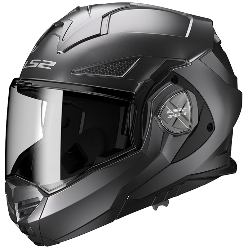 Casco moto modulare LS2 FF901 Advant X Solid titanio opaco