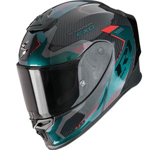 Casco integrale da moto Scorpion EXO-R1 EVO II Carbon Air Propel Nero-Verde