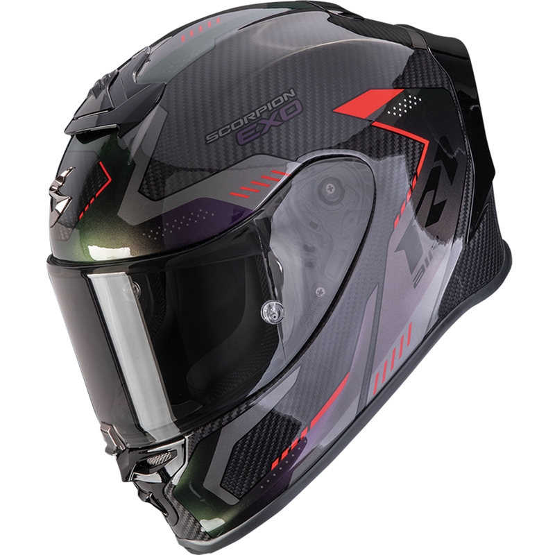Casco integrale da moto Scorpion EXO-R1 EVO II Carbon Air Propel Nero Camaleonte