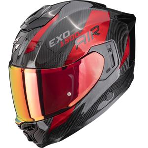 Casco integrale da moto Scorpion EXO-1500 Carbon Air Plated Nero-Rosso
