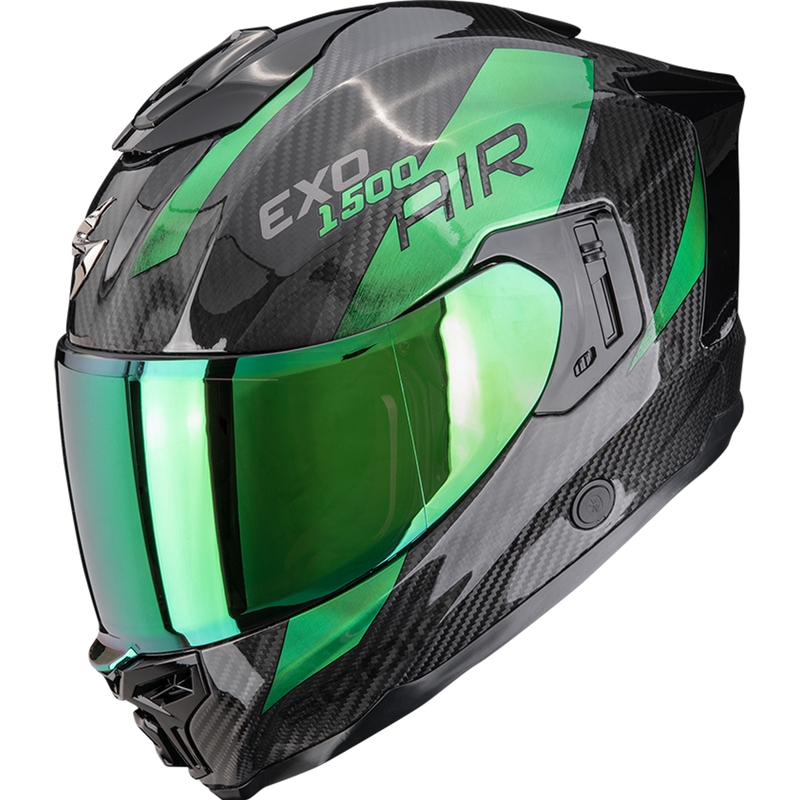 Casco integrale da moto Scorpion EXO-1500 Carbon Air Plated nero-verde
