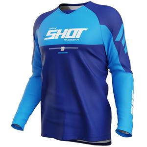 Maglia da motocross Shot Draw Private blu