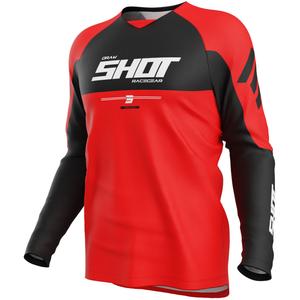 Maglia da motocross Shot Draw Private rossa