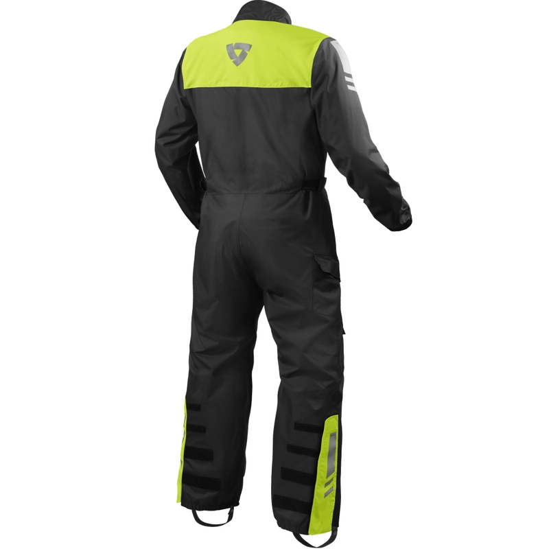 Tuta antipioggia Revit Pacific 4 H2O nero-giallo fluo