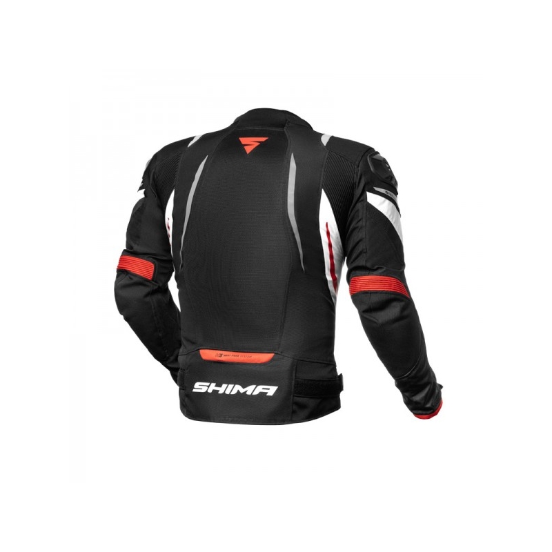 Giacca da moto Shima Mesh Pro nera e rossa
