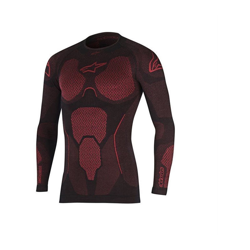 Termo triko s dlouhým rukávem Alpinestars Ride Tech Summer červeno-černé