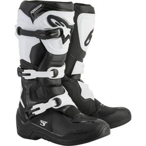 Stivali da moto Alpinestars Tech 3 bianchi e neri