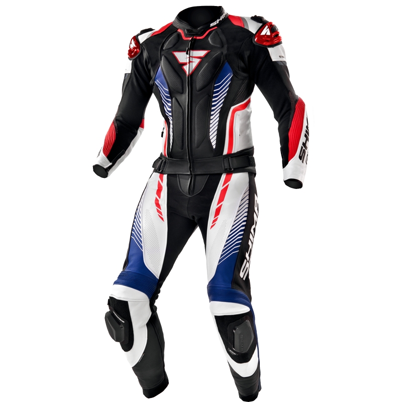 Tuta da moto Shima Apex nero-bianco-rosso Saldi