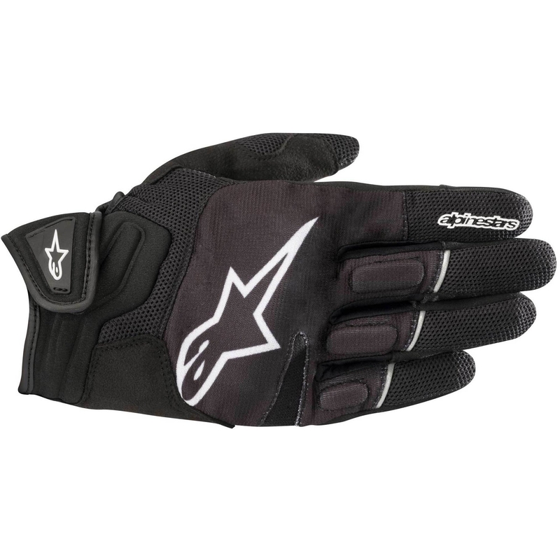 Guanti da moto Alpinestars Atom bianchi e neri