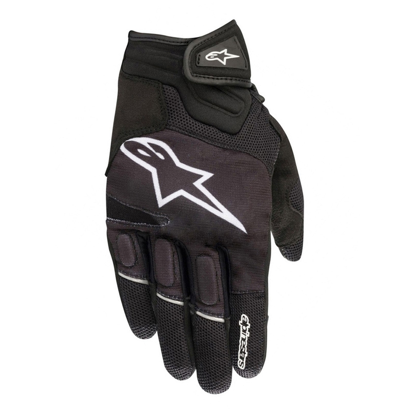 Guanti da moto Alpinestars Atom bianchi e neri
