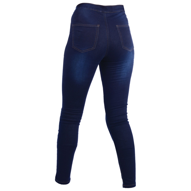 Jeggings Oxford da donna blu Saldi