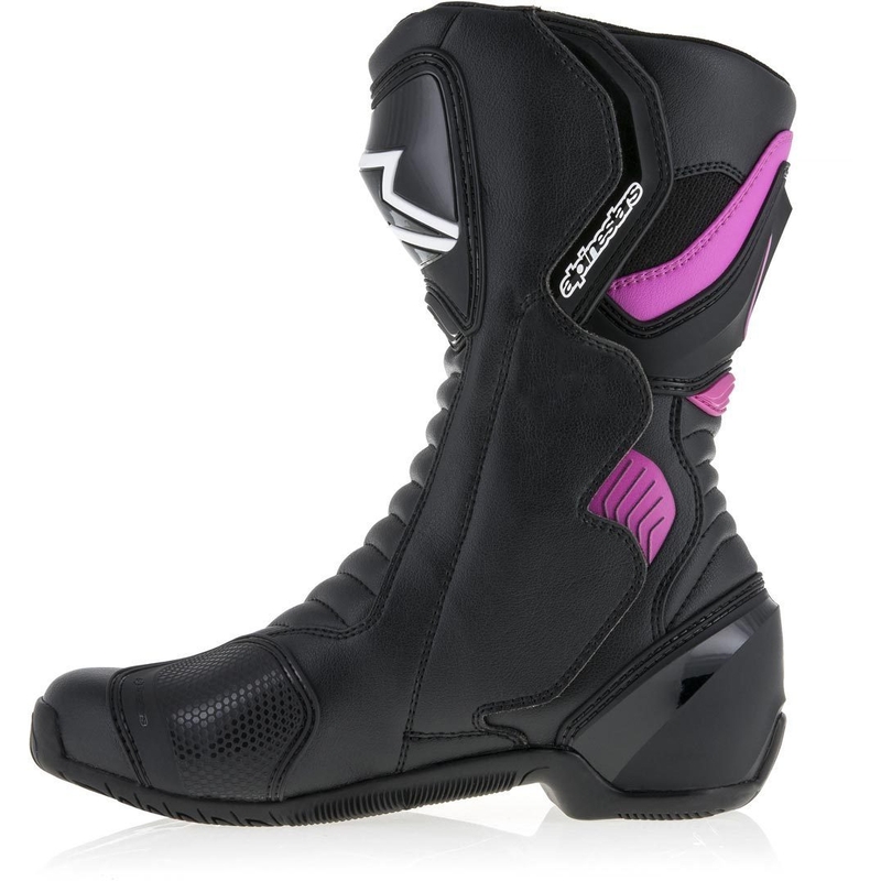 Stivali da moto Alpinestars Stella S-MX 6 Donna Nero, Viola e Bianco