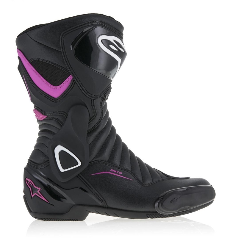 Stivali da moto Alpinestars Stella S-MX 6 Donna Nero, Viola e Bianco